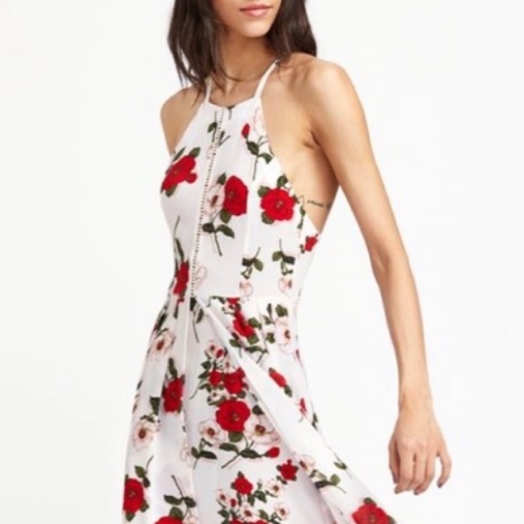 Boutique Dresses & Skirts - Floral Print High Slit Bohemian Chic Maxi Dress
